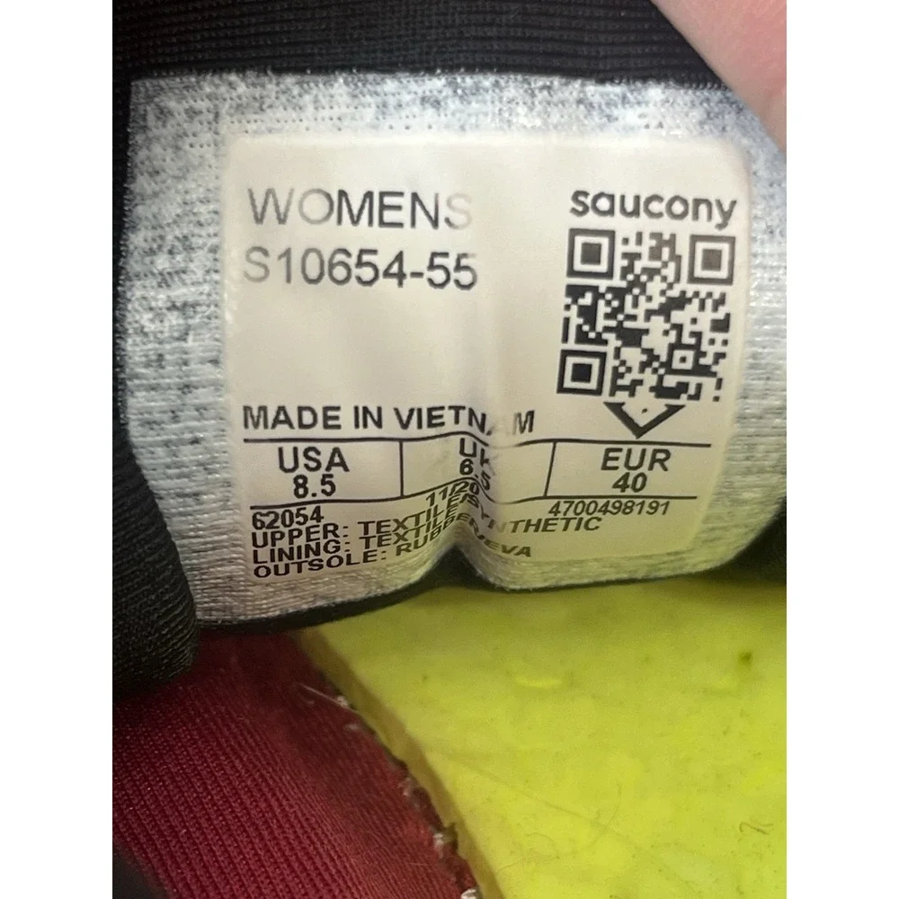 Saucony Womens Guide 14 PWR Run Athletic Sneaker Shoe Gray White Sz 8.5